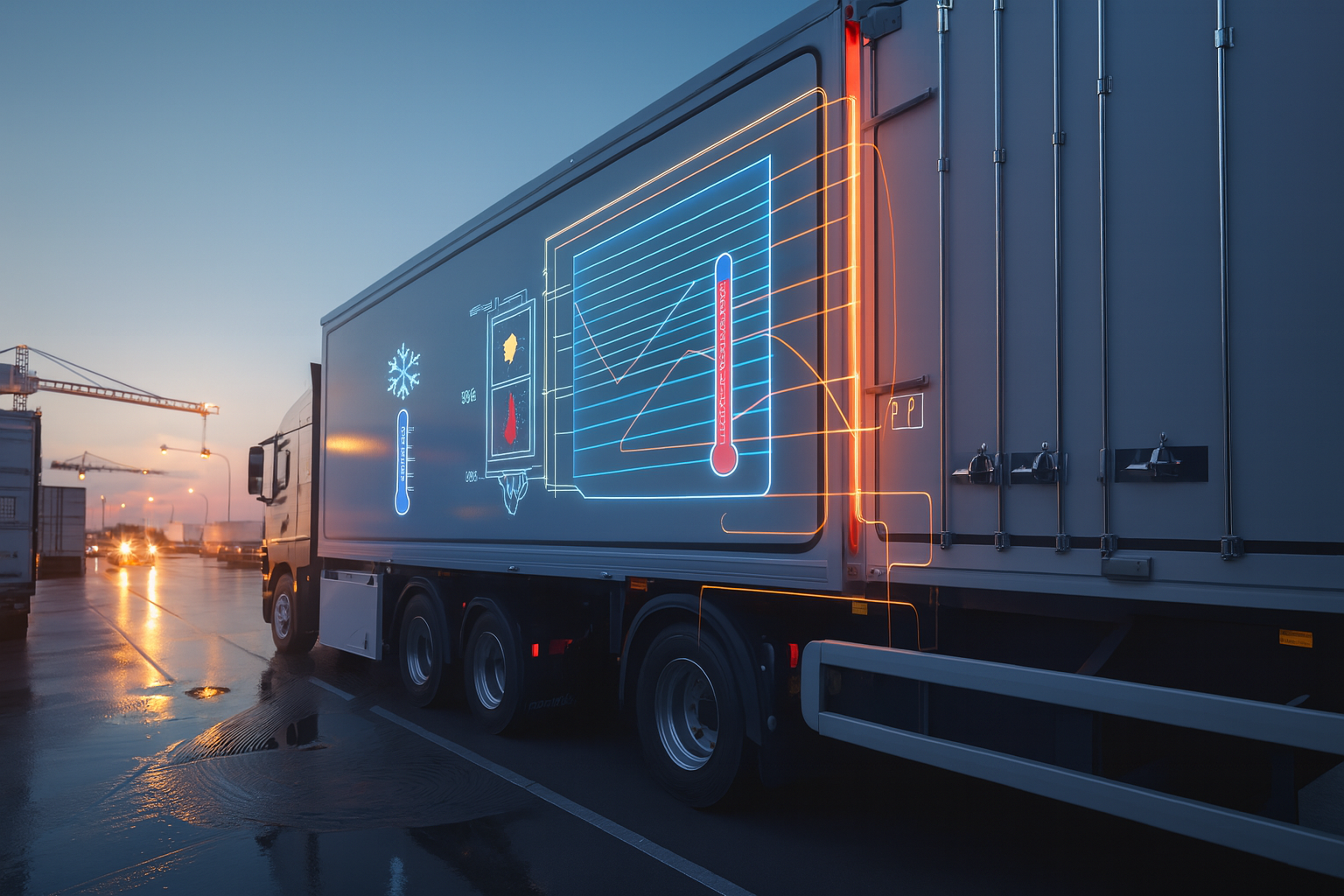 It provides real-time temperature readings, GPS tracking, and automatedalerts when conditions exceed set thresholds.